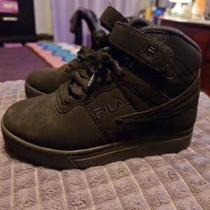 Fila Kids Black High-Top Sneakers